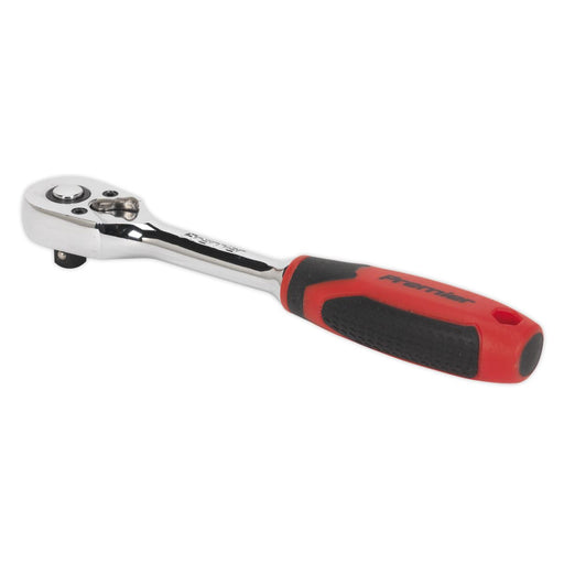 Sealey Ratchet Wrench 1/4"Sq Drive Pear-Head Flip Reverse AK8946 Sealey - Dynamic Drive