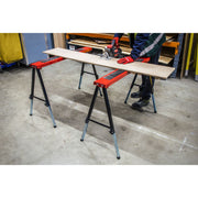Sealey Fold Down Trestle with Adjustable Legs - Pair FTAL12 Sealey - Dynamic Drive