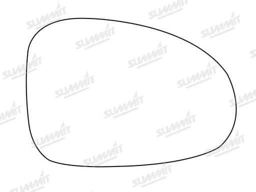 Summit Stick-On Standard Mirror Glass fits Daewoo Matiz RHS Summit - Dynamic Drive