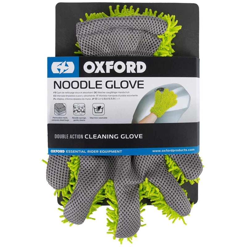 Protect Your Car's Paint with Oxford Microfibre Noodle Wash Glove (Green) Oxford - Dynamic Drive