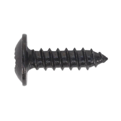 Sealey Self Tapping Screw 3.5 x 13mm Flanged Head Black Pozi Pack of 100 BST3513 Sealey - Dynamic Drive