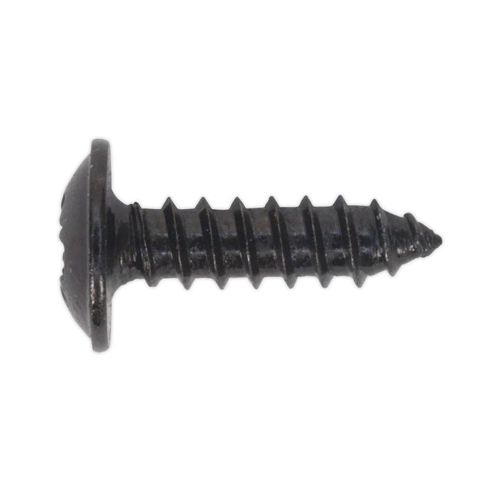 Sealey Self Tapping Screw 3.5 x 13mm Flanged Head Black Pozi Pack of 100 BST3513 Sealey - Dynamic Drive