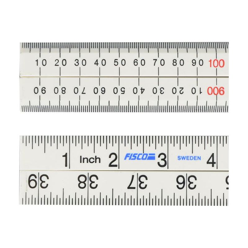 Fisco XFB1ME White Nylon Rule 1m / 39in Fisco - Dynamic Drive