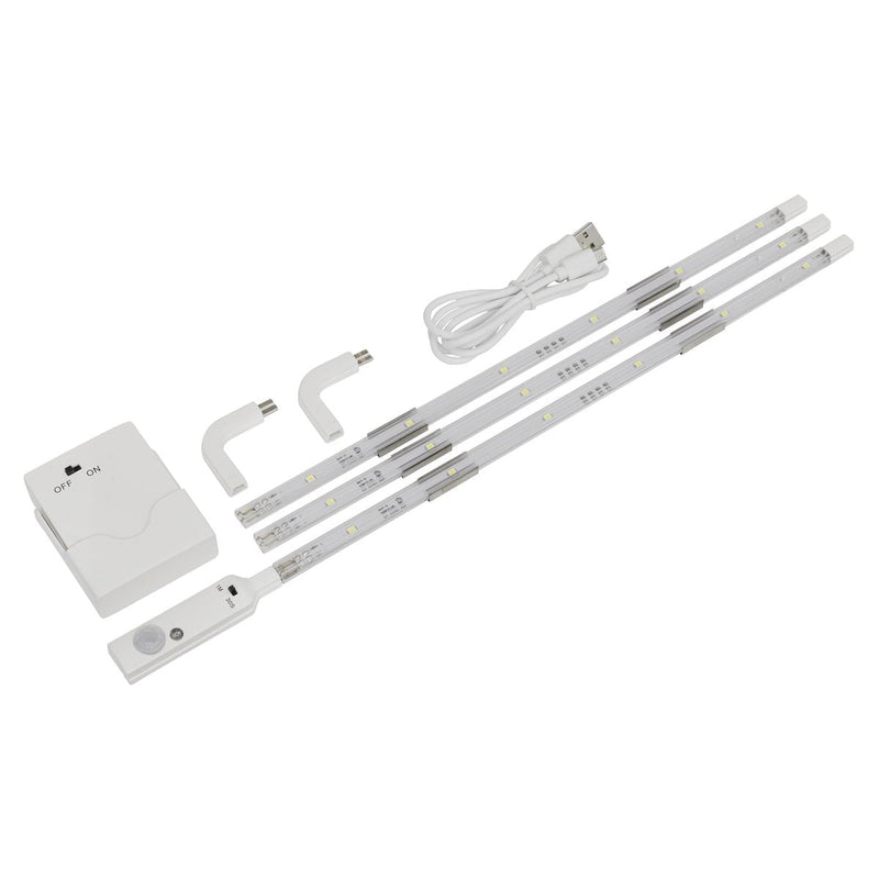 Sealey LED Strip Lighting 3pc LEDSTR03 Sealey - Dynamic Drive