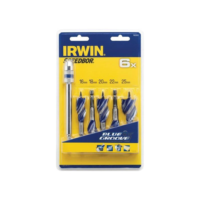 Irwin® Blue Groove 6X Stubby Wood Bit Set, 5 Piece IRWIN® - Dynamic Drive