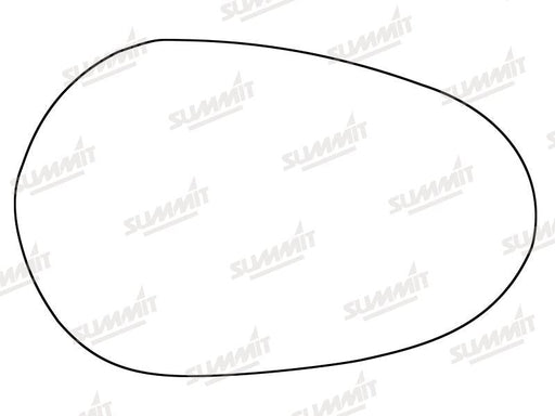 Summit Stick-On Standard Mirror Glass fits Lancia Ypsilon LHS & RHS Summit - Dynamic Drive