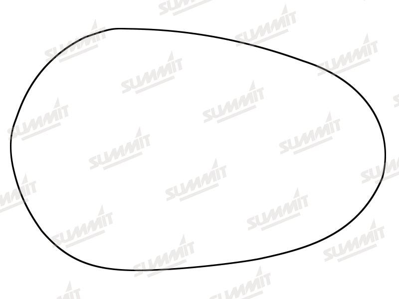 Summit Stick-On Standard Mirror Glass fits Lancia Ypsilon LHS & RHS Summit - Dynamic Drive