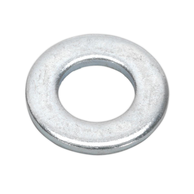 Sealey Flat Washer DIN 125 M8 x 17mm Form A Zinc Pack of 100 FWA817 Sealey - Dynamic Drive