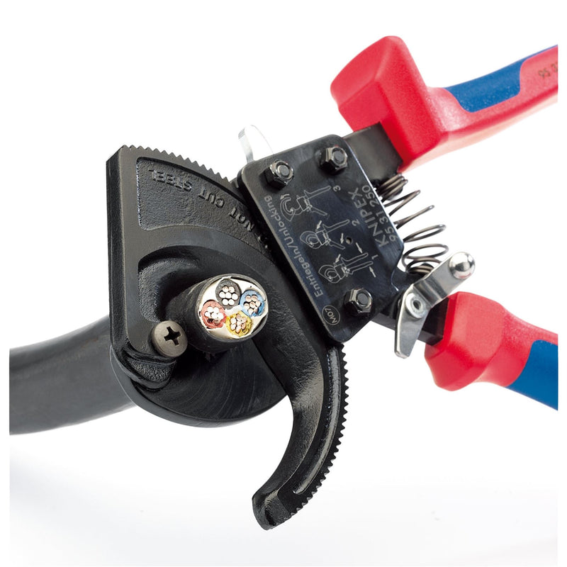 Draper Knipex 95 31 250 Ratchet Action Cable Cutter, 250mm 18555 Draper - Dynamic Drive