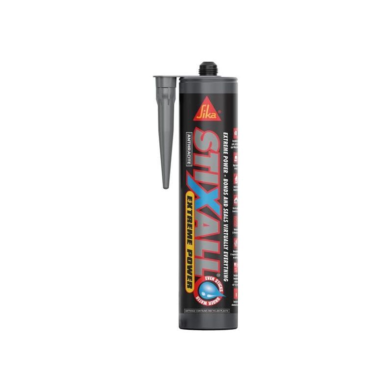 Everbuild Sika Stixall Extreme Power Cartridge Anthracite 290ml Everbuild Sika - Dynamic Drive