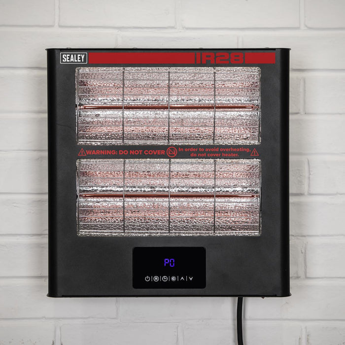 Sealey Wall Mounting Infrared Quartz Heater 2.8kW/230V IR28 Sealey - Dynamic Drive