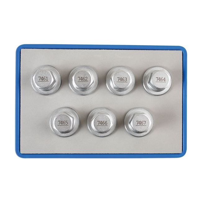 Laser Locking Wheel Nut Key Set 7pc - for Vauxhall, Opel 6860 Laser - Dynamic Drive