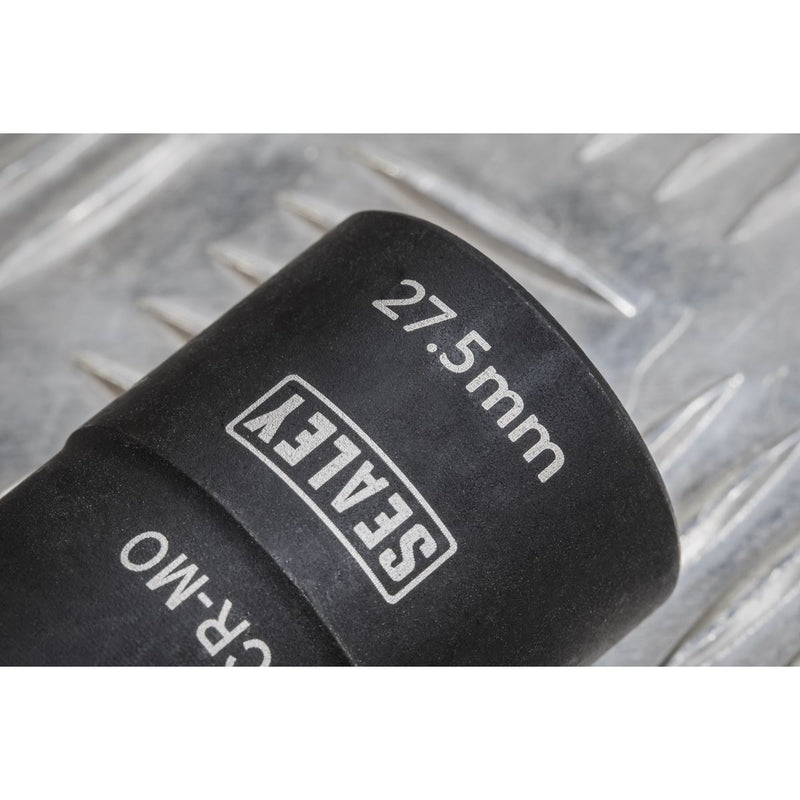 Sealey 63mm Double Ended Impact Socket 1/2"Sq Drive 27 x 27.5mm SX1822 Sealey - Dynamic Drive