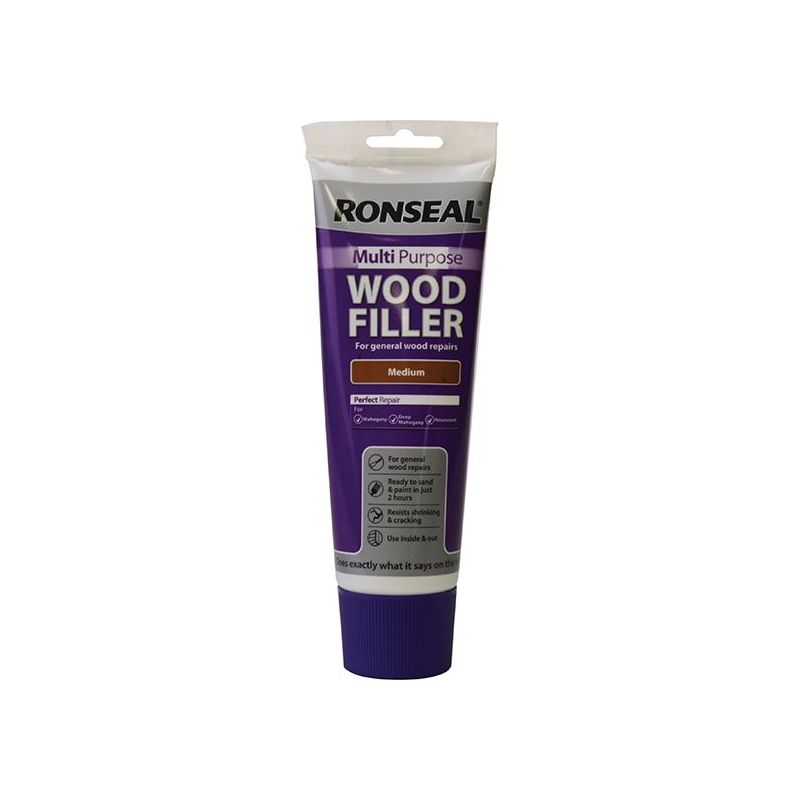 Ronseal Multipurpose Wood Filler Tube Medium 325g Ronseal - Dynamic Drive
