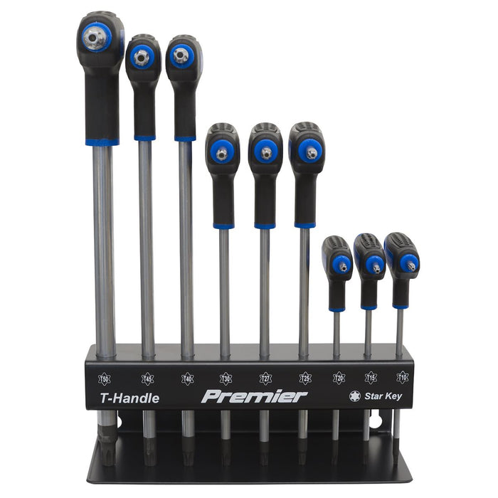 Sealey TRX-Star* Key Set 9pc T-Handle AK7196 Sealey - Dynamic Drive