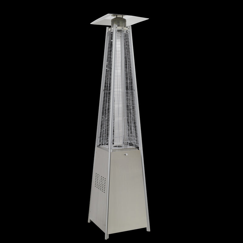 Dellonda Pyramid Gas Patio Heater 13kW Commercial Garden Use Stainless Steel Dellonda  - Dynamic Drive