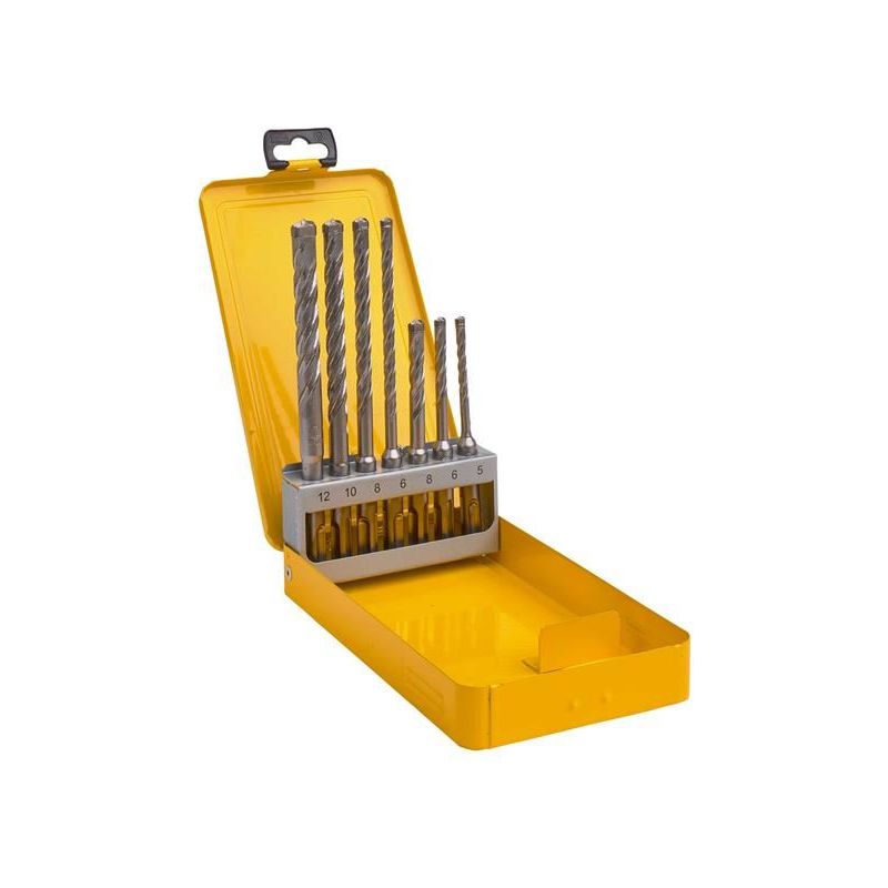 Dewalt Power Tools ELITE SDS+ Full Head Carbide 4 Cutter Drill Bit Set, 7 Piece DeWALT Power Tools - Dynamic Drive