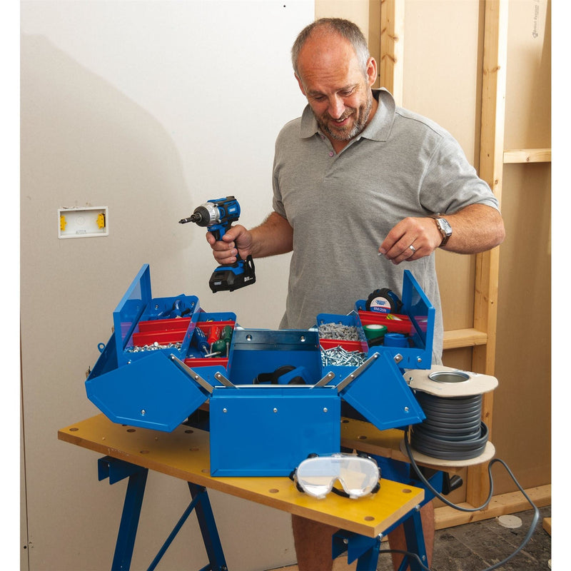 Draper Barn Type Tool Box with 4 Cantilever Trays, 460mm 48566 Draper - Dynamic Drive