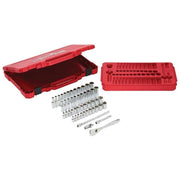 Milwaukee 932464944 1/4in Ratcheting Socket Set Metric & Imperial, 50 Piece Milwaukee - Dynamic Drive