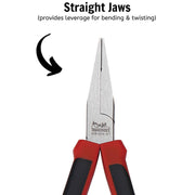 Teng Tools Flat Nose Plier TPR Grip 170mm Teng Tools - Dynamic Drive