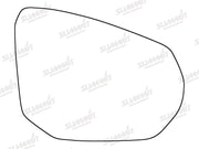 Summit Stick-On Standard Mirror Glass fits Nissan Juke 19 on RHS Summit - Dynamic Drive