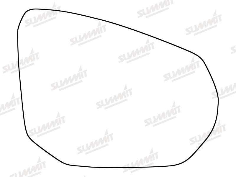 Summit Stick-On Standard Mirror Glass fits Nissan Juke 19 on RHS Summit - Dynamic Drive