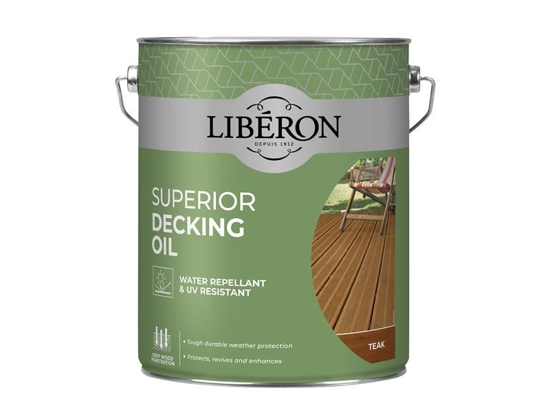Liberon Superior Decking Oil Teak 5 litre Liberon - Dynamic Drive
