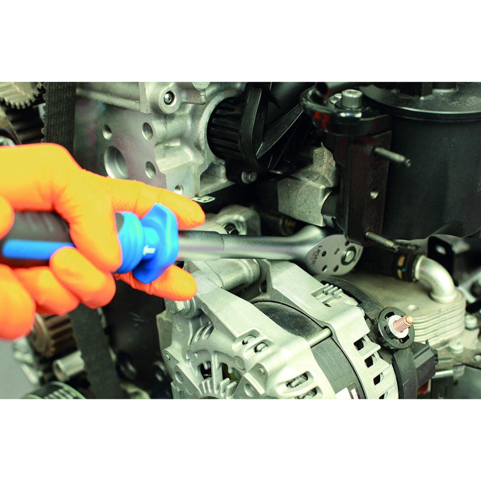 Laser Pull Back Rapid Action Ratchet, Long 3/8"D 7376 Laser - Dynamic Drive