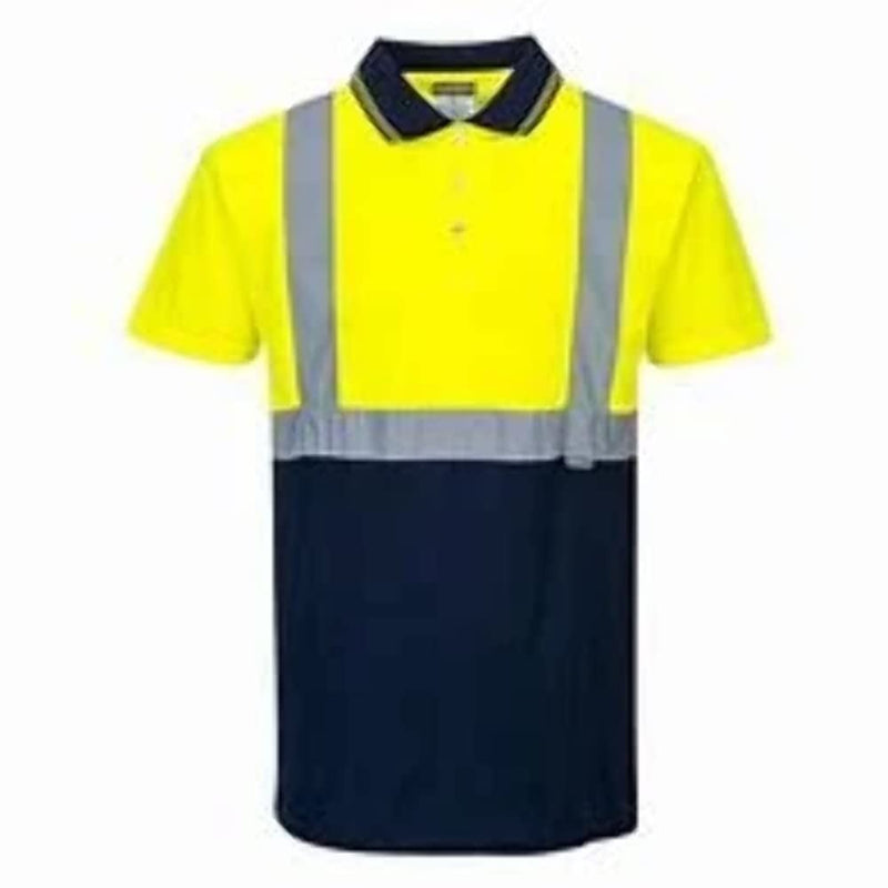 Portwest Pw2 Polo Shirt S/S Small PW210BZRS Portwest - Dynamic Drive