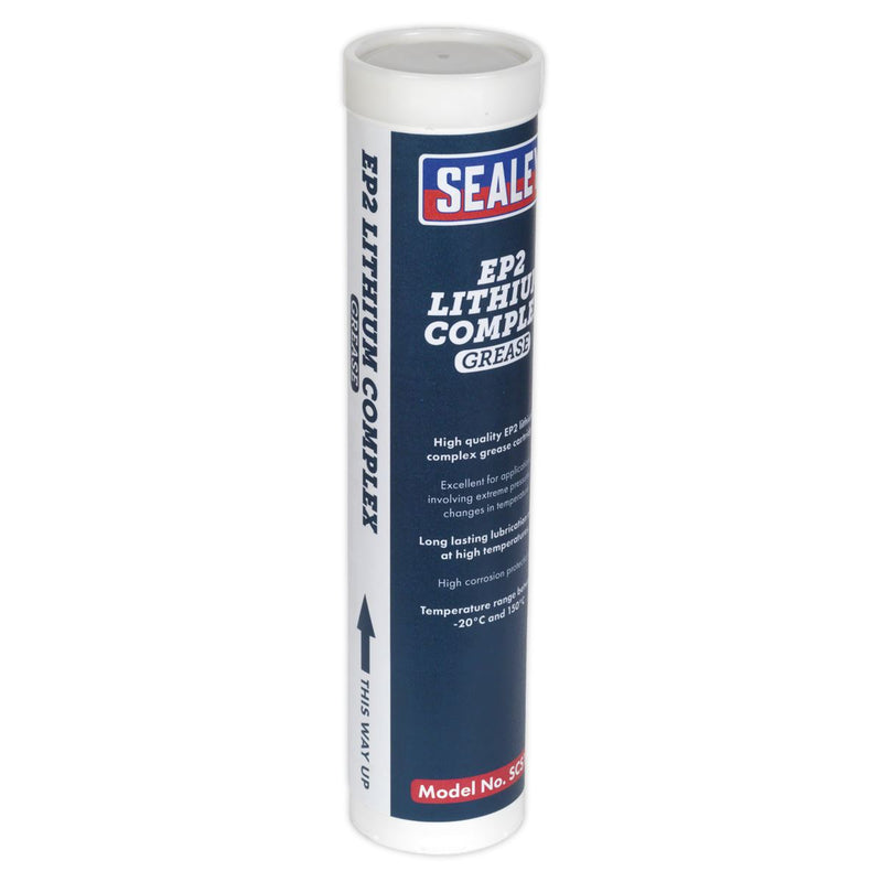 Sealey EP2 Lithium Complex Grease Cartridge 400g SCS106 Sealey - Dynamic Drive