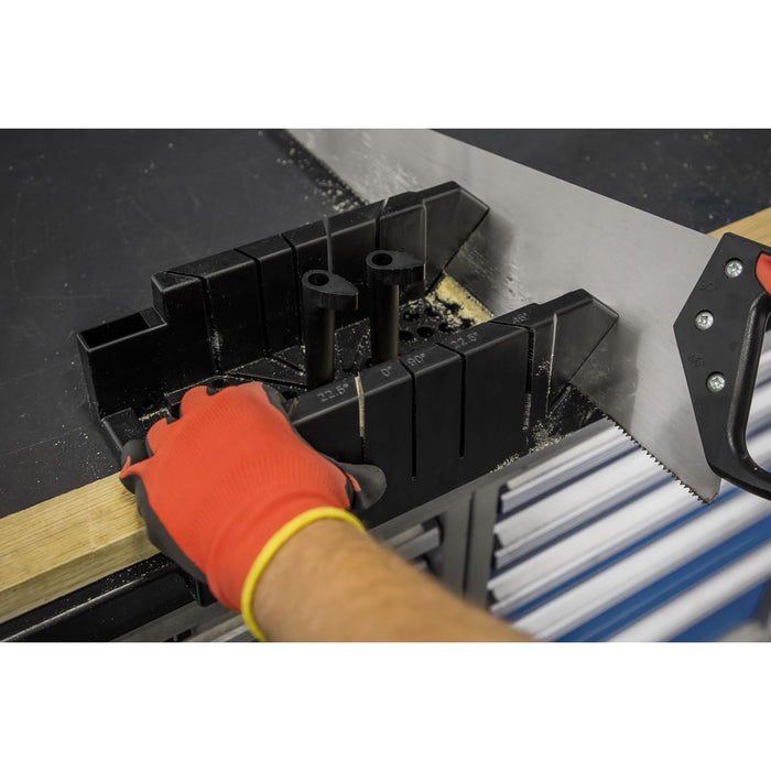 Sealey Mini Mitre Box 310 x 170 x 110mm MB02 Sealey - Dynamic Drive