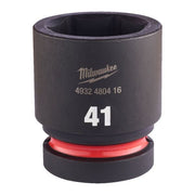 Milwaukee Shockwave Hex Socket 41 mm 1In. Std - 1Pc Milwaukee - Dynamic Drive