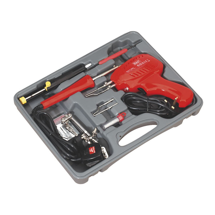 Sealey Soldering Gun/Iron Kit 8pc 230V SD300K Sealey - Dynamic Drive