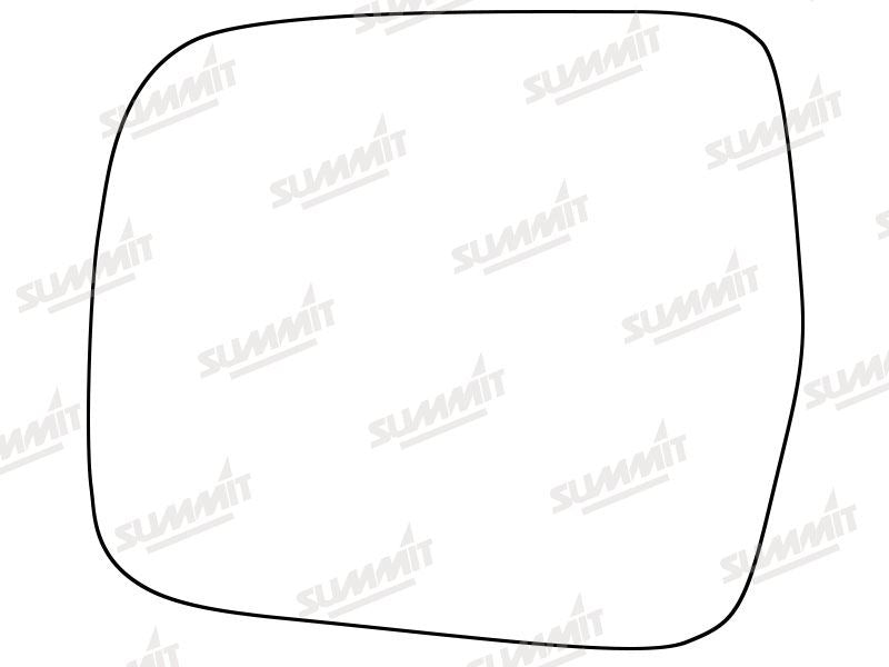 Summit Stick-On Standard Mirror Glass fits Toyota Previa LHS Summit - Dynamic Drive