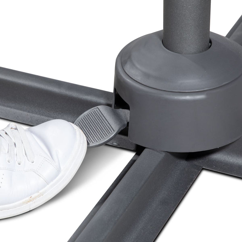Dellonda Cantilever Parasol with 360 Rotation, Tilt & Cover 3m - Grey Dellonda - Dynamic Drive