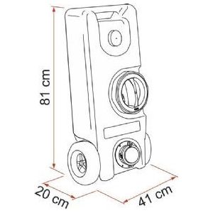 Fiamma Roll Tank 40 F (Fresh) 08307-02A Fiamma - Dynamic Drive
