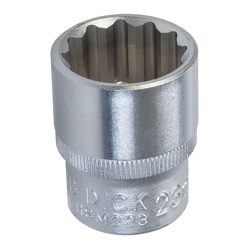 King Dick Socket SD 1/2" Metric 12pt 23mm King Dick - Dynamic Drive