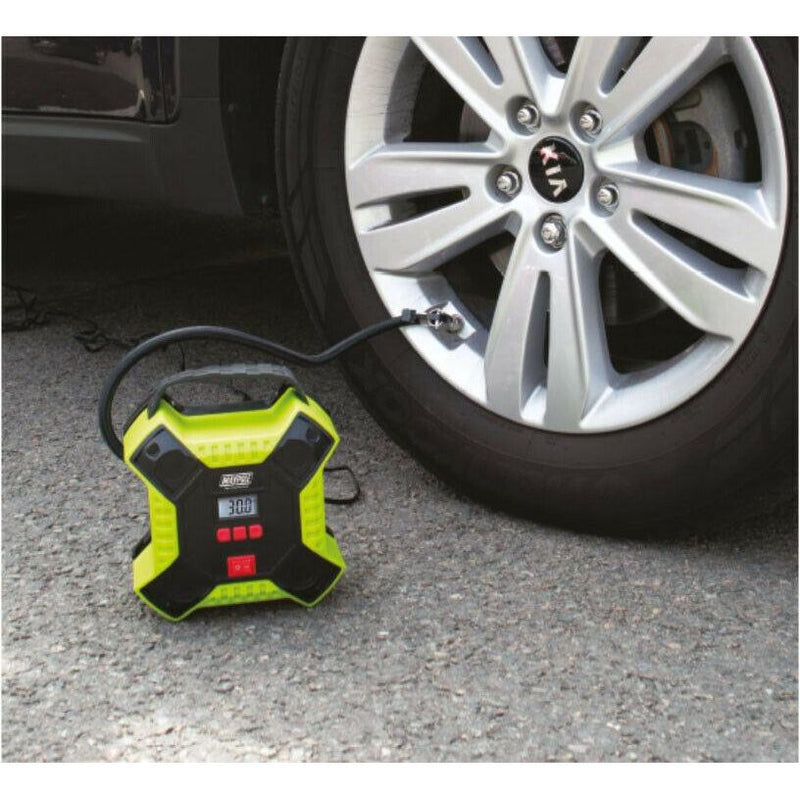 Maypole MP7950 12v Automatic Digital Car Bike Tyre Air Compressor Inflator Pump Maypole - Dynamic Drive