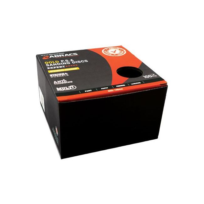 Connect Abracs Gold PSA Sanding Discs 150mm x P120 100pc 32255 Tool Connection - Dynamic Drive