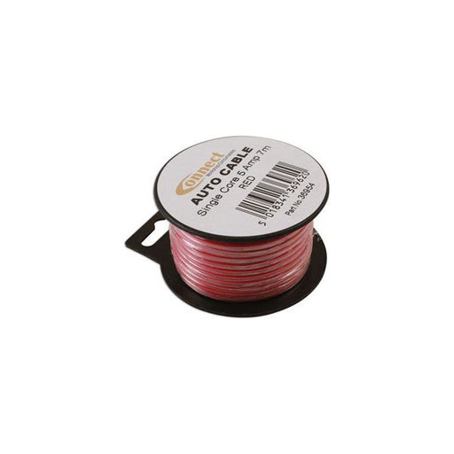 Connect Red Single Core Auto Cable 9/0.30 7m 36954 Tool Connection - Dynamic Drive