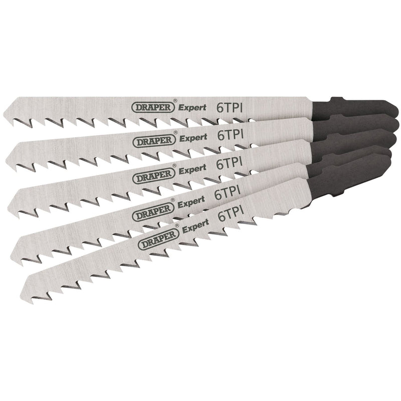 Draper DT101D Jigsaw Blade Set, 100mm (5 Piece) 81719 Draper - Dynamic Drive