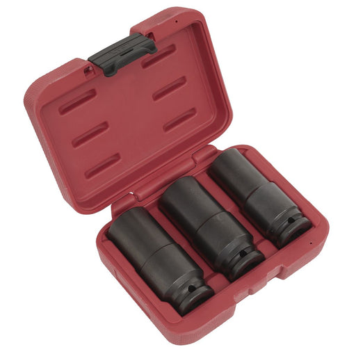 Sealey Weighted Impact Socket Set 1/2"Sq Drive 3pc SX319 Sealey - Dynamic Drive