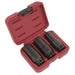 Sealey Weighted Impact Socket Set 1/2"Sq Drive 3pc SX319 Sealey - Dynamic Drive