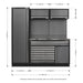 Sealey Superline Pro 1.96m Storage System Stainless Steel Worktop Sealey - Dynamic Drive