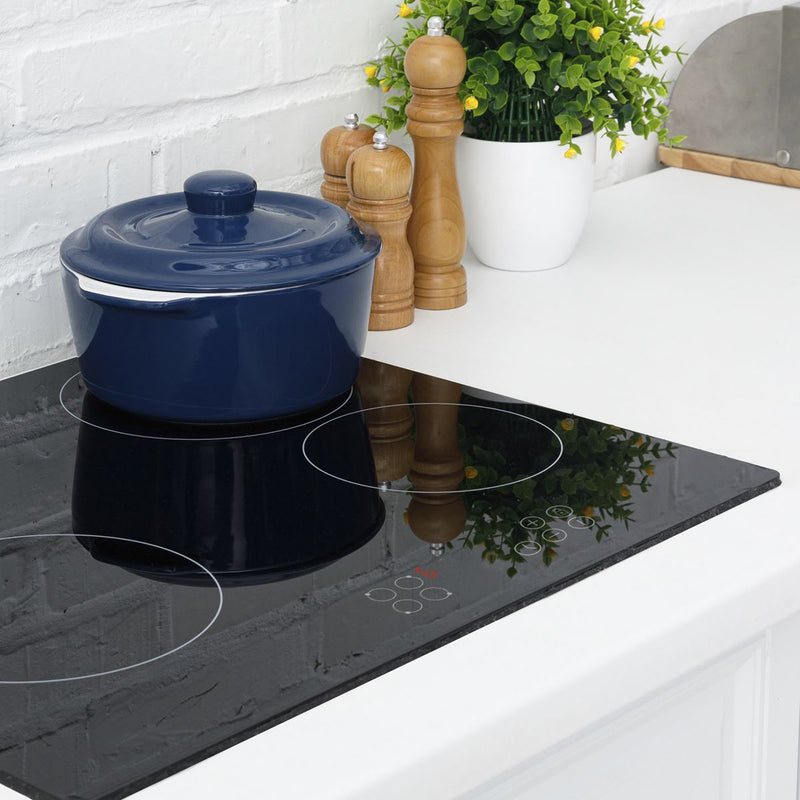 Baridi Integrated Ceramic Hob with 4 Cooking Zones 60cm - Black Glass Baridi - Dynamic Drive