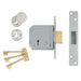 Union 3G114E 5 Lever Mortice Deadlock C-Series 80mm 3in Satin Brass UNION - Dynamic Drive