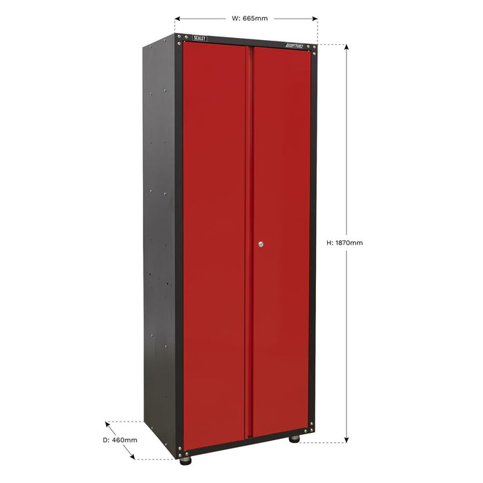 Sealey Modular 2 Door Full Height Cabinet 665mm APMS83 Sealey - Dynamic Drive