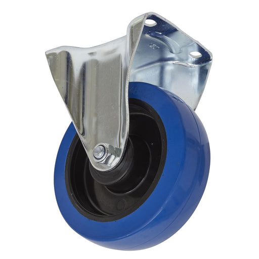 Sealey Castor Wheel Fixed Plate160mm SCW3160FP Sealey - Dynamic Drive