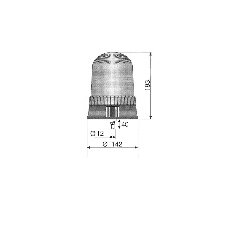 Ring Automotive RCV9950 Dual Voltage Single Bolt, Amber Ring Automotive - Dynamic Drive