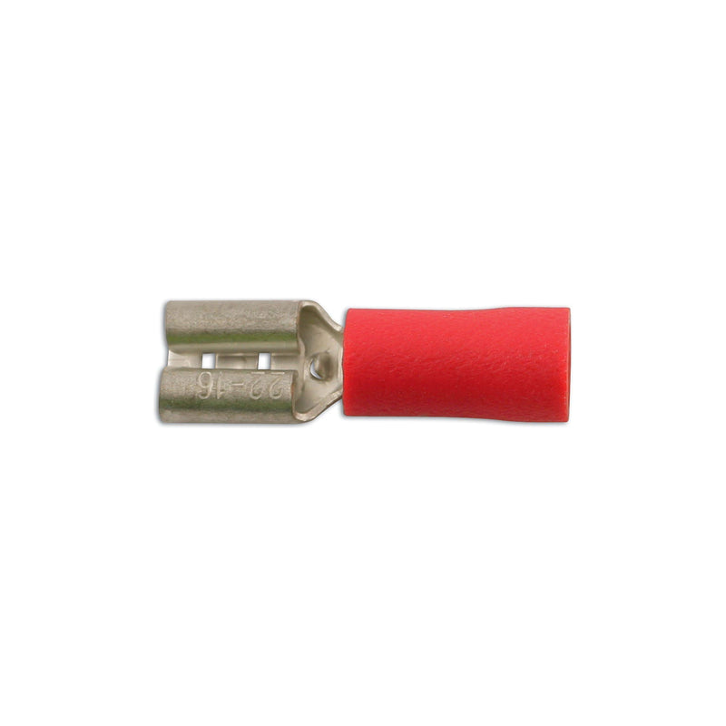 Tool Connection Red Female Push-On 6.3mm 100pc 30132 Tool Connection - Dynamic Drive